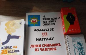 Lenka Smiljanić učenica „OŠ Dimitrije Tucović“ dobitnica nagrade na Nevenovom festivalu dece pesnika