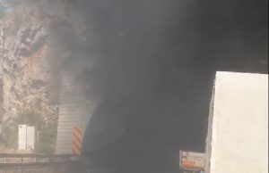 IZGOREO KOMBI U TUNELU: Nesreća u drugom tunelu od Užica ka Čajetini (foto)